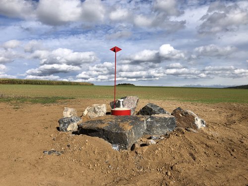 Grundwassermessstelle auf Hengen ist fertiggestellt