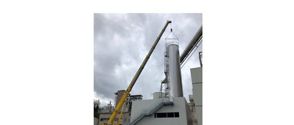 Unser neuer Kalkmilchhochtank